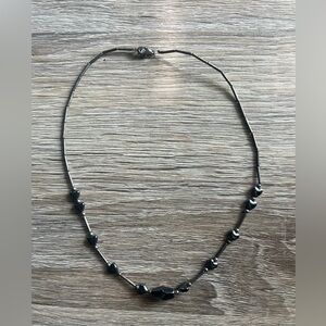 Black Hematite Necklace 
Measures 15.5 inches
Traditional clasp